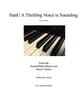Hark! A Thrilling Voice is Sounding - for easy piano piano sheet music cover